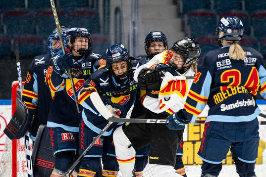 Bråk mellan Djurgårdens Olivia Sohrner och Brynäs Noemi