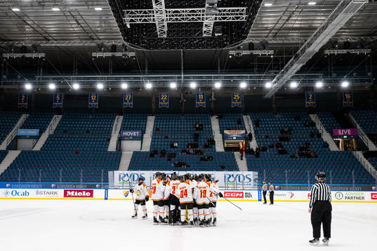 Brynäs spelare jublar