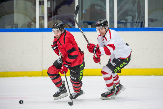 Malmö Redhawks Alan Quine och Janne Kuokkanen