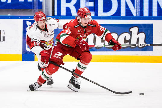 Almtunas Jacob Svensson och Moras Noah Steen