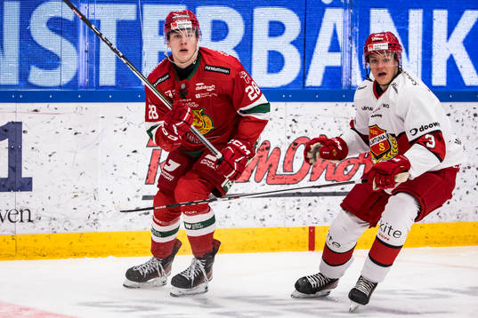 Moras Michael Brandsegg-Nygård och Almtunas Leon Lerebäck
