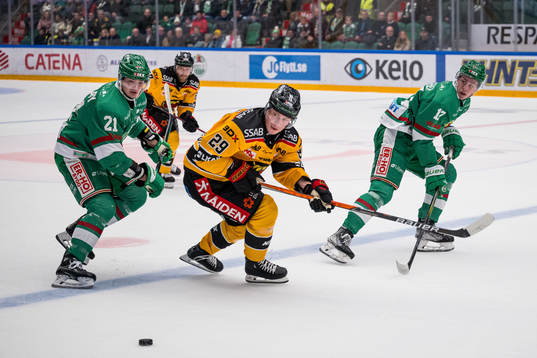 Rögles Henry Bowlby och Simon Zether mot Luleås Erik