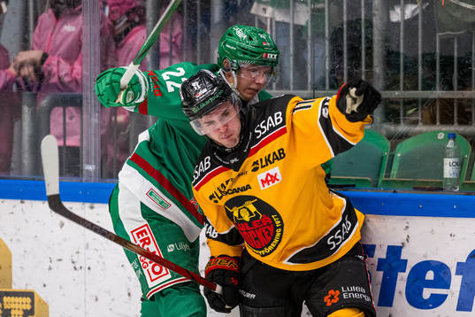Rögles Samuel Jonsson och Luleås Nikola Pasic