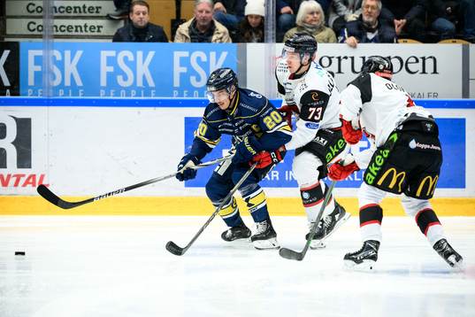 HV71s André Petersson och Malmö Redhawks Adam Ollas