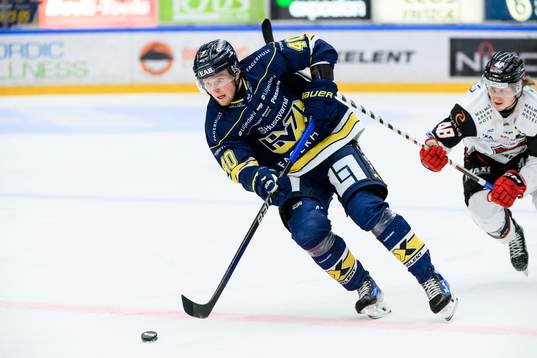 HV71s Oskar Stål-Lyrenäs och Malmö Redhawks Lauri
