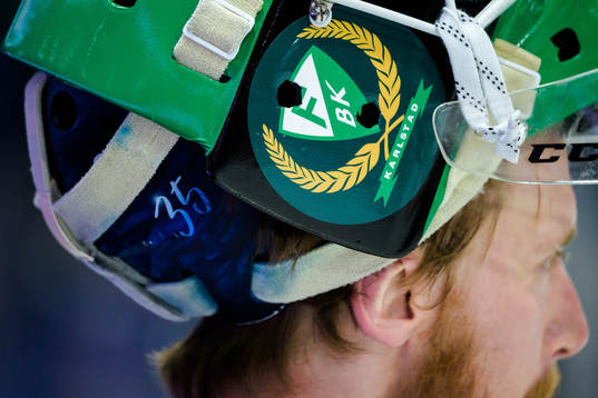 Färjestads målvakt Victor Brattström