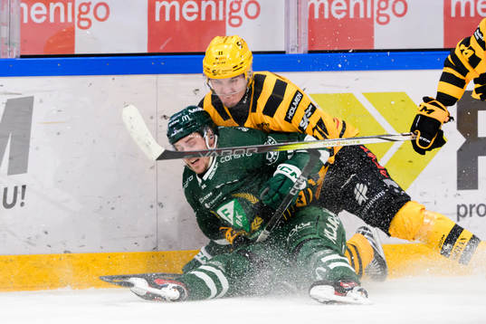 Färjestads Joel Kellman och Skellefteås Max Lindholm