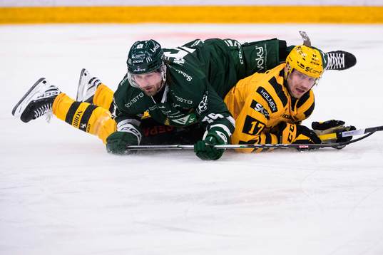 Färjestads Linus Johansson och Skellefteås Pär Lindholm
