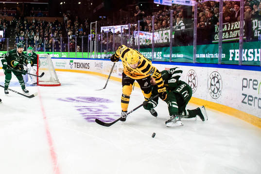 Skellefteås Martins Dzierkals och Färjestads Joel Nyström