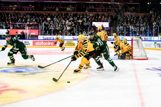 Skellefteås Pär Lindholm och Färjestads Per Åslund