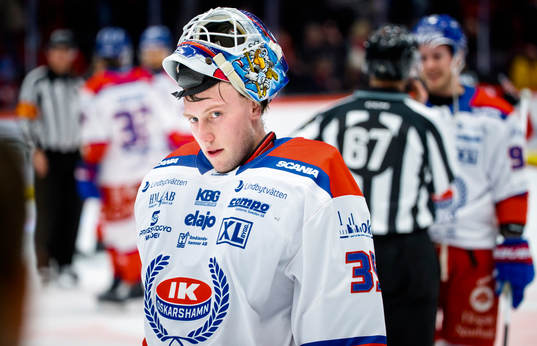 Oskarshamns målvakt Emil Kruse