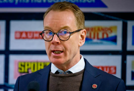 Örebros tränare Niklas Eriksson på presskonferensen