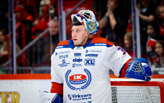 Oskarshamns målvakt Emil Kruse