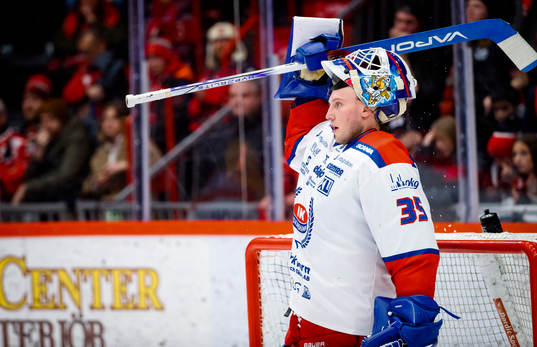 Oskarshamns målvakt Emil Kruse