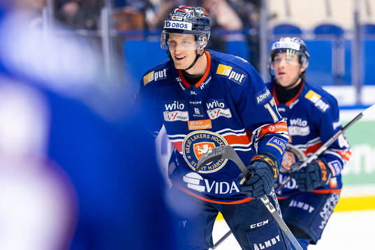 Växjös Gabriel Carlsson jublar