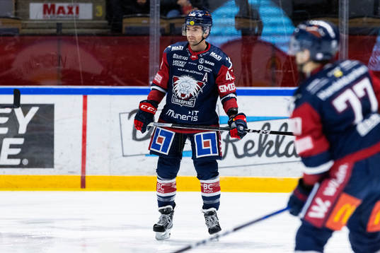 Linköpings Broc Little på uppvärmningen