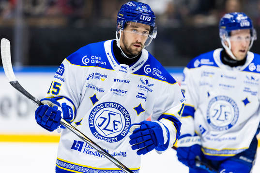 Leksands Max Veronneau jublar