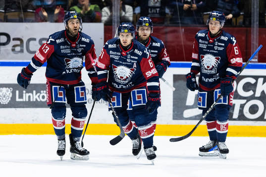 Linköpings Markus Ljungh jublar med lagkamrater