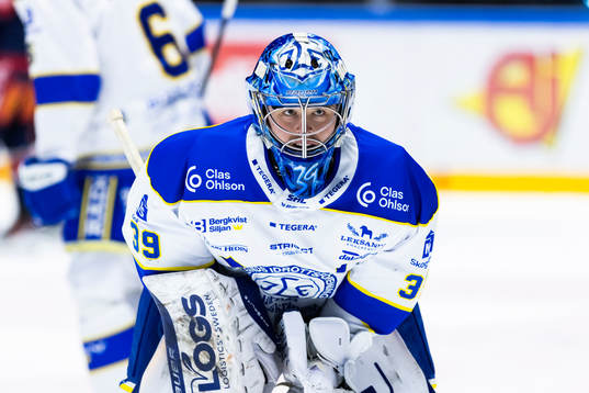 Leksands målvakt Filip Larsson