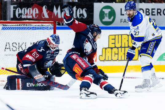 Linköpings målvakt Marcus Högberg och Leksands Marek