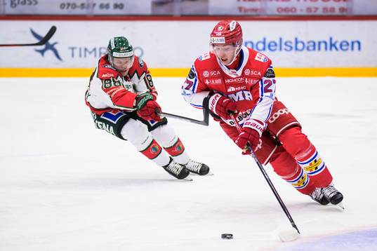 Timrås Oliver Johansson och Frölundas Malte Strömwall