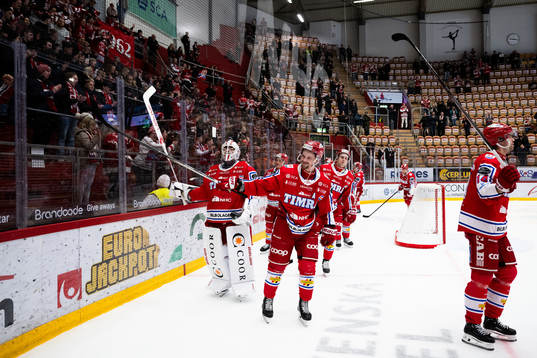 Timrå och Jonathan Dahlén jublar