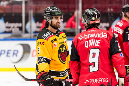 Luleås Frederic Allard och Malmö Redhawks Alan Quine