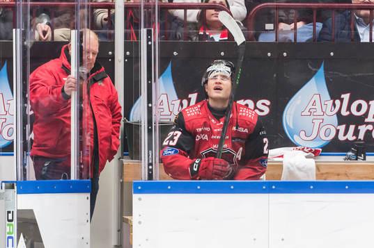 Malmö Redhawks Christoffer Forsberg deppar