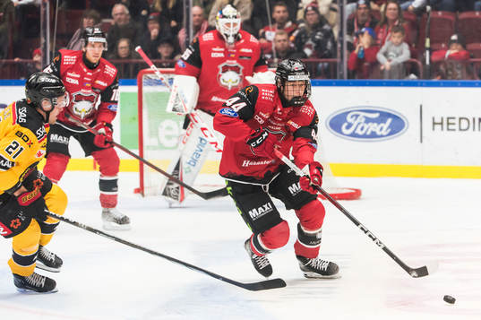 Malmö Redhawks Wille Magnertoft och Luleås Juhani