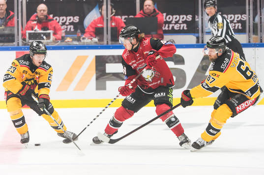 Malmö Redhawks Lauri Pajuniemi och Luleås Jesper Sellgren