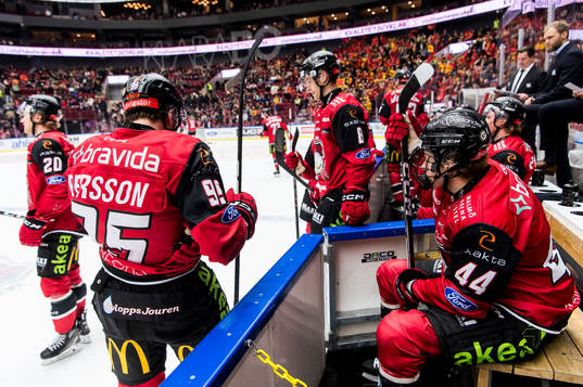 Malmö Redhawks spelare deppar