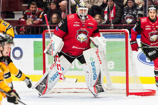 Malmö Redhawks målvakt Adam Werner