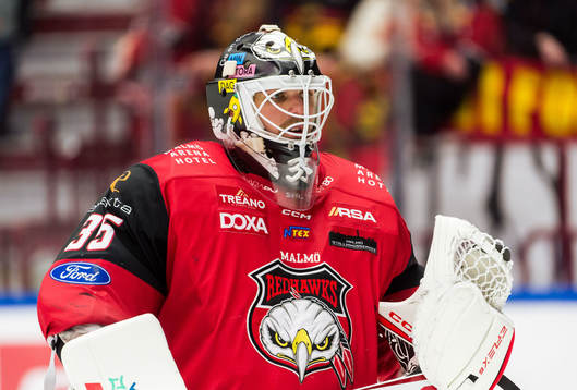 Malmö Redhawks målvakt Adam Werner