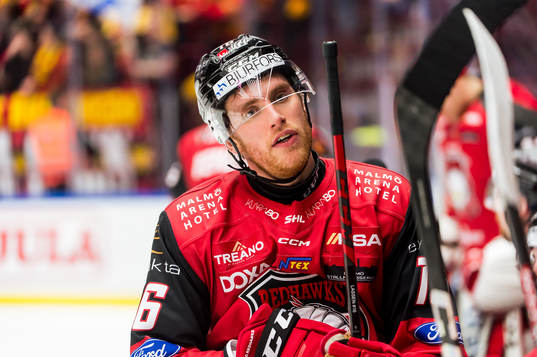 Malmö Redhawks Matias Lassen deppar