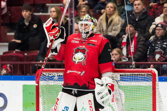 Malmö Redhawks målvakt Adam Werner