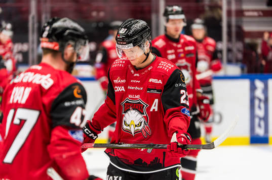 Malmö Redhawks Fredrik Händemark deppar innan