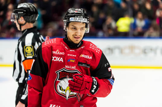 Malmö Redhawks Jakub Galvas deppar