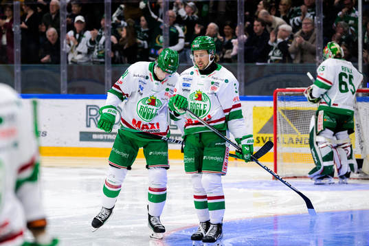 Rögles Adam Tambellini och  Axel Smeds deppar