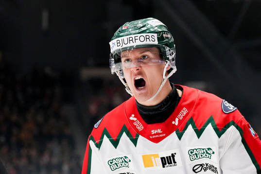 Frölundas Erik Borg jublar