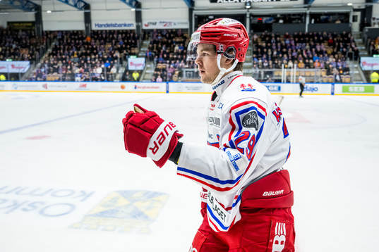 Timrås Filip Hållander jublar