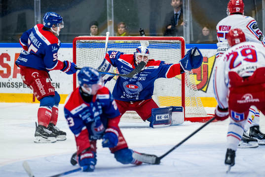 Oskarshamns målvakt Emil Kruse