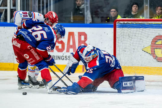 Timrås Magnus Pääjärvi och Oskarshamns Lukas Pilö och