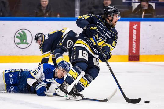 Leksands Patrik Norén och HV71s Mattias Tedenby