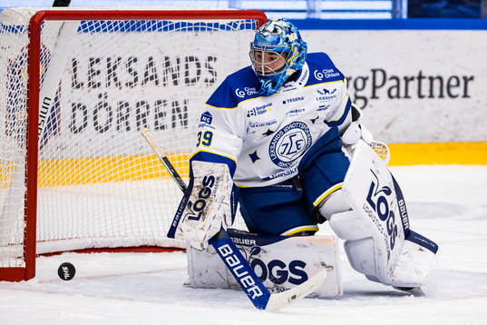 Leksands målvakt Filip Larsson