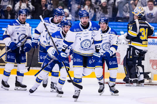 Leksands Marek Hrivik jublar