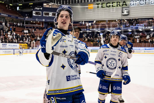 Leksands Anton Johansson jublar