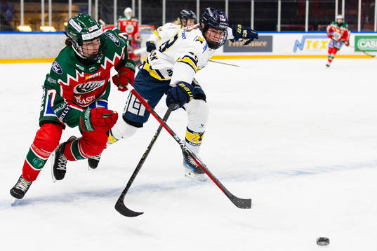 Frölundas Kaitlyn Yearwood och HV71s Elin Svensson