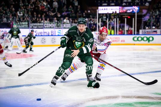 Färjestads Joakim Nygård och Timrås Anton Wedin
