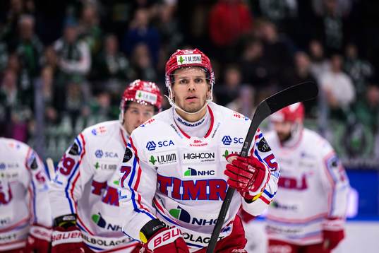 Timrås Anton Wedin och Axel Rindell jublar
