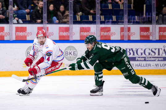 Timrås Tim Erixon och Färjestads Liam Öhgren